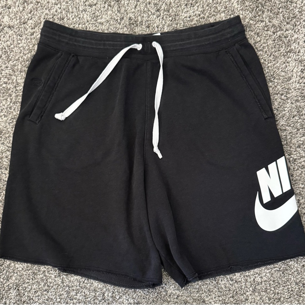 Nike Black Athletic Shorts with Adjustable Waistband